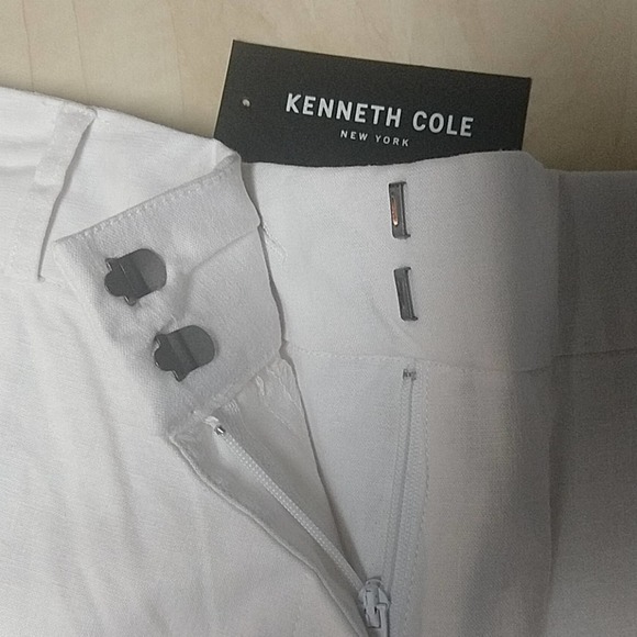 Linen Kenneth Cole NY Flat Front Linen Shorts 16 - Picture 7 of 8